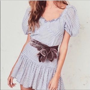 NWT loveshackfancy Catalina Dress in Caspian Blue